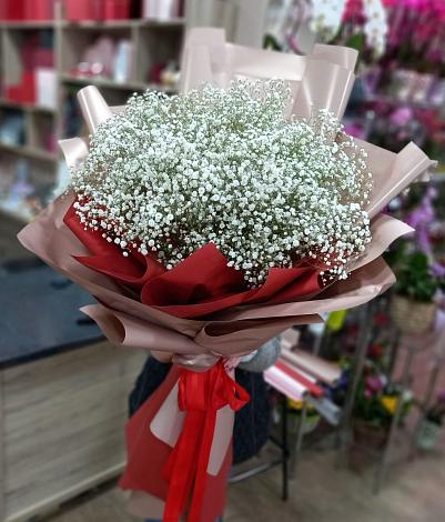 Букет цветов из: Гипсофила в Коробчеево