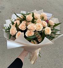 Букет Кремовые розы Латте в Коробчеево